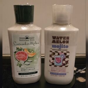Bath & Body Works Cucumber Melon and Watermelon Mojito Body Lotion Set